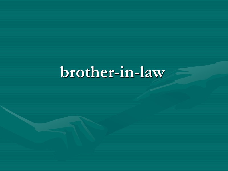 brother-in-law brother-in-law